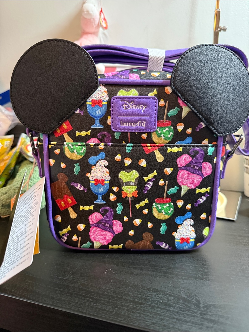 Loungefly Disney Halloween Treats Mickey Ear Crossbody